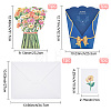 3D Flower Pop Up Paper Greeting Card AJEW-WH0248-36A-2