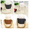 PU Leather Heat Resistant Reusable Cup Sleeve AJEW-WH0326-39B-5