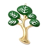 304 Stainless Steel Enamel Big Pendants STAS-P427-06G-01-1