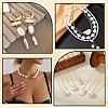 100Pcs ABS Plastic Imitation Pearl Beads OACR-LT0001-08-5