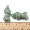 Natural Green Aventurine Carved Healing Cat with Witch Hat Figurines DJEW-D012-07F-3