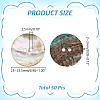 50Pcs 2-Hole Shell Buttons BUTT-PH0001-87-2