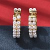 Round Brass Hoop Earrings EJEW-H180-11G-2