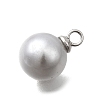 ABS Plastic Imitation Pearl Pendants FIND-H052-01E-02P-2