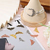 100Pcs 5 Colors Tibetan Style Alloy Chandelier Component Links FIND-CA0009-80-5