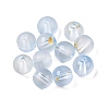 Frosted Baking Paint Glass Beads DGLA-N005-8mm-07-1