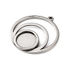 304 Stainless Steel Pendant Cabochon Settings STAS-Z201-03P-2