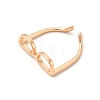 Brass Glasses Frame Open Cuff Ring for Women X-RJEW-F140-140KCG-3