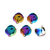 Rainbow Color 304 Stainless Steel Stud Earring Findings STAS-N098-014-1