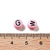Opaque Acrylic Beads OACR-R005-02B-3
