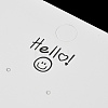 Smiling Face Paper Earrings Necklace Display Cards FIND-T072-01C-03-3