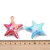UV Plating Acrylic Pendants OACR-A040-06-3