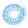 Anti-Tarnish Electroplate Glass Beads Strands EGLA-T021-6mm-15-01-2
