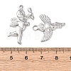 5Pcs 304 Stainless Steel Pendants STAS-P432-08P-3