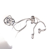 Brass Micro Pave Cubic Zirconia Sider Bracelets PW-WGF387B-01-2