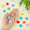 32Pcs 8 Colors Silicone Beads SIL-HY0001-04-4