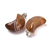 Natural Banded Agate Pendants G-F820-02L-20-3