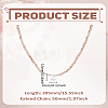 1Pc Glass Rondelle Beaded Necklaces NJEW-LP0007-23Z-2