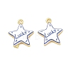 Printed Brass Pendants KK-CBA42CA-08G-05-1