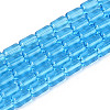 Transparent Glass Beads Strands GLAA-T028-14T-04-1