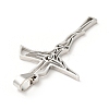 Non-Tarnish 201 Stainless Steel Pendants X-STAS-E015-12P-2