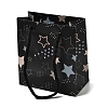 Star Print Paper Gift Tote Bags with Cotton Handles CON-K016-02-1