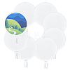Polyester Foldable Flying Disc Fans AJEW-WH0752-538F-1