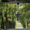 Polymer Clay Rhinestone Cross Pendant Alloy Chain Necklaces NJEW-CN0001-16A-7