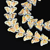 Electroplate Glass Beads Strands EGLA-N012-04C-3