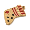 Christmas Theme 304 Stainless Steel Enamel Charms STAS-Z093-02J-2