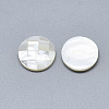Natural White Shell Mother of Pearl Shell Cabochons SSHEL-S264-055A-2