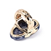 Natural Blue Spot Jasper Stretch Finger Rings RJEW-N055-01B-3