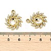 Animal Theme UV Plating Alloy Crystal Rhinestone Pendants ALRI-T012-07H-G-3