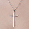 201 Stainless Steel Cross Pendant Necklace NJEW-OY001-46-1