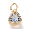 PVD Vacuum Plating 304 Stainless Steel Cubic Zirconia Pendant ZIRC-P080-A06-1