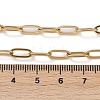 Ion Plating(IP) 304 Stainless Steel Paperclip Chain Necklace for Women X-NJEW-C011-03G-2