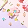 10Pcs 5 Colors Autumn Theme Zinc Alloy Pendants ENAM-YW0005-10-2