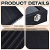 10 Grids Wood Covered with PU Leather Watch Band Organizer Storage Cases with Visible Window Lid CON-WH0112-076-4