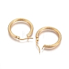 304 Stainless Steel Geometric Hoop Earrings STAS-D171-16B-G-2