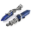Dyed Natural Lapis Lazuli Faceted Double Termimal Pointed Big Pendants G-P547-03AS-05A-2