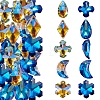 10Pcs 6 Style K9 Glass Rhinestone Pendants GLAA-SZ0001-73-6