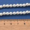 Electroplated Synthetic Magnetic Hematite Beads Strands G-I364-D01-S-5