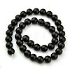 Synthetic Black Stone Beads Strands GSR14mmC044-2