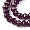 Baking Paint Imitation Jade Glass Bead Strands X-DGLA-A034-J6MM-A02-3