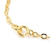 Rack Plating Brass Flat Cable Chain Necklaces NJEW-K256-06G-2