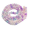 Baking Paint Crackle Glass Bead Strands DGLA-R053-05J-2