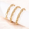 6MM 304 Stainless Twisted Rope Chain Necklaces SA-CBA725A-24G-3