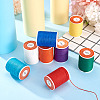8 Rolls 8 Colors Round Waxed Polyester Cord YC-TA0001-26-6