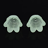 Transparent Acrylic Bead Caps FACR-N005-002C-2