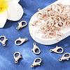Zinc Alloy Lobster Claw Clasps E105-RG-6
